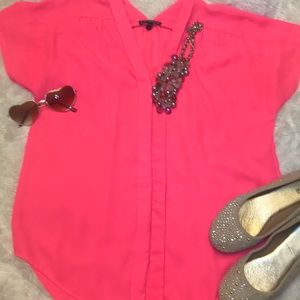 Express hot pink blouse